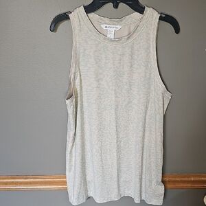 Athleta Pink and Gray Sleeveless Muscle Tee Relaxed Fit